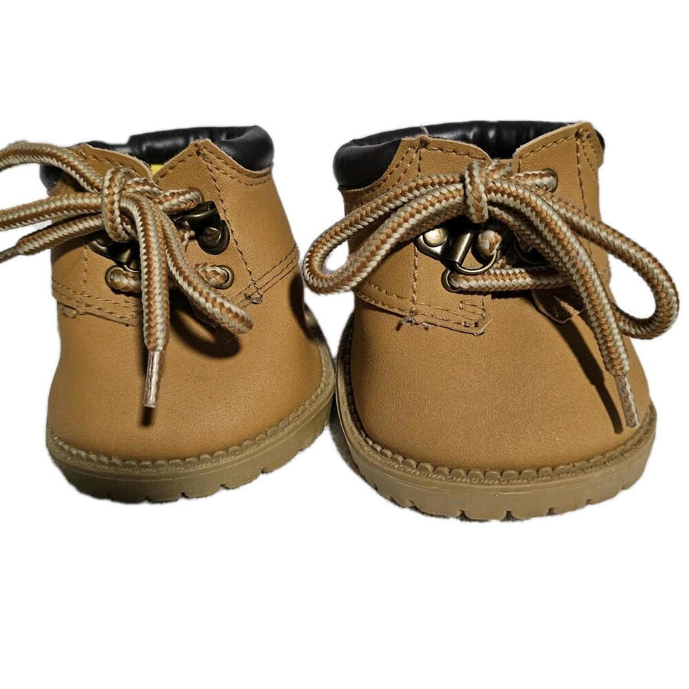 Build‎ a Bear Tan Lace Up Hiking Work Boots